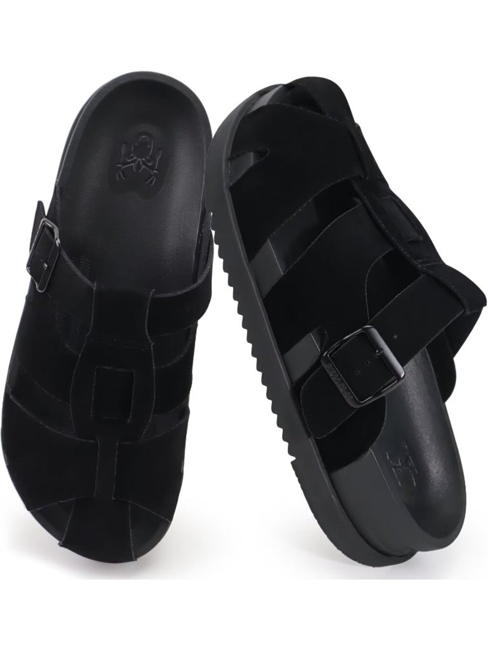 🆕Women's Black Clog Sandals Comfortable Arch Support Chic Platform Slides